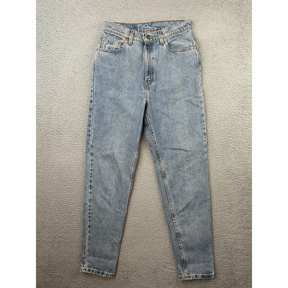 VTG Levis 512 Straight Leg Jeans Womens 10 Reg Slim Fit Tapered Leg Made In USA